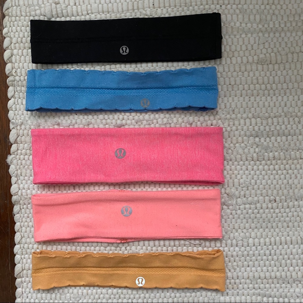 Lulu lemon headbands (all 5)